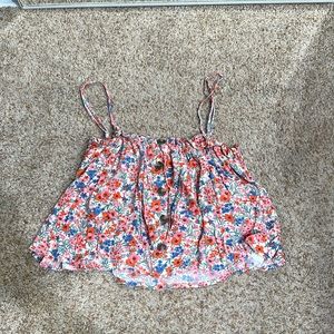 American Eagle floral crop top, size XL (fits like a Large).
